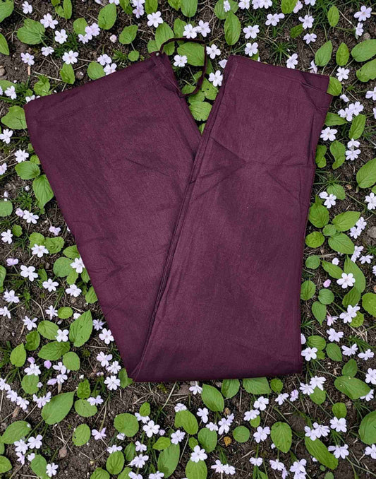KURTI PANT PURE COTTON DARK WINE E4289 090326BW - ELENTRA DESIGNS BY NIMI HEINS