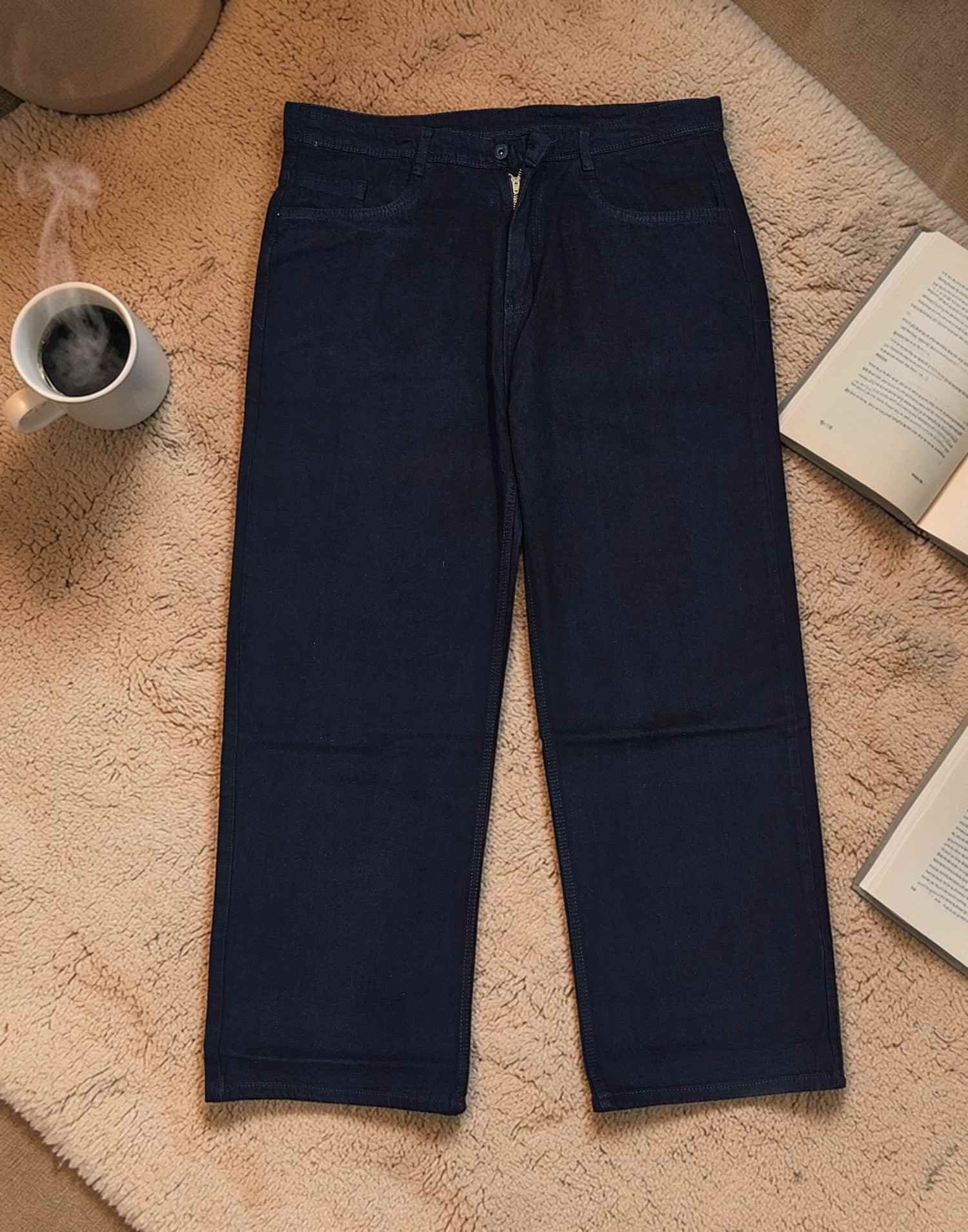 BAGGY JEANS BLACK E6818 150326BJ - ELENTRA DESIGNS BY NIMI HEINS