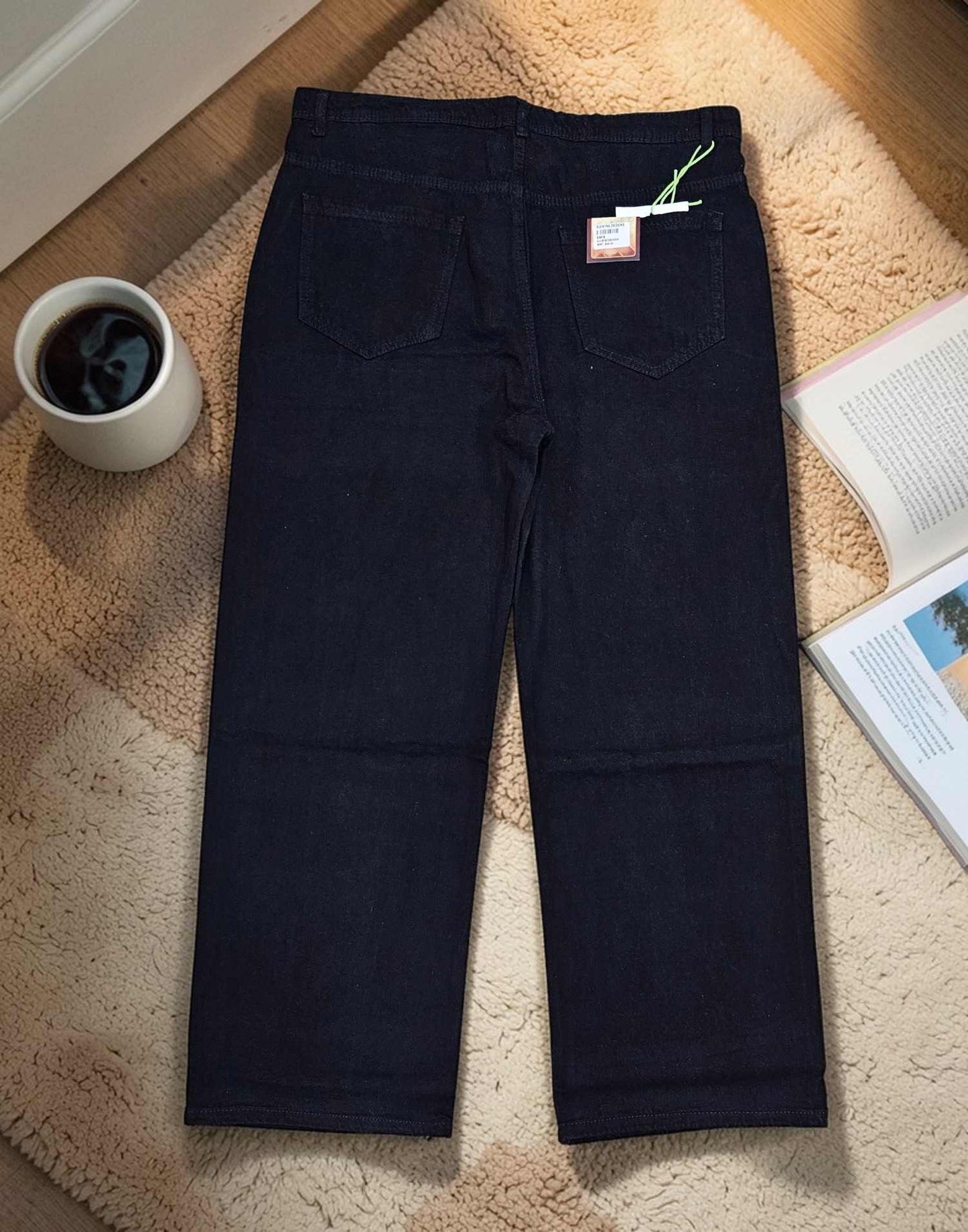 BAGGY JEANS BLACK E6818 150326BJ - ELENTRA DESIGNS BY NIMI HEINS