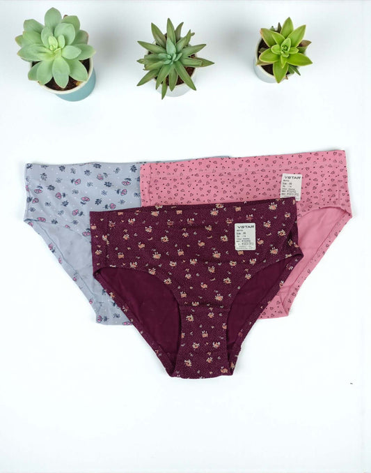 280925PS (E6421-E6424) VSTAR MOV EASY PANTIES (3 in 1 COMBO) - Assorted 4