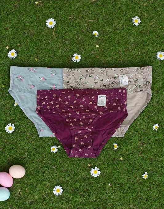 280925PS (E6421-E6424) VSTAR MOV EASY PANTIES (3 in 1 COMBO) - Assorted 7