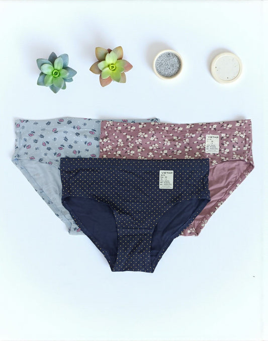 280925PS (E6421-E6424) VSTAR MOV EASY PANTIES (3 in 1 COMBO) - Assorted 9