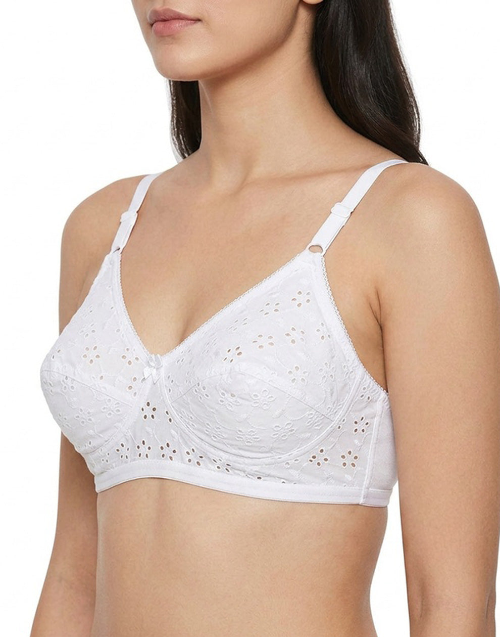 NON PADDED BRA BRIDA EMBROIDERY ITALIA WHITE B4U585 090726BR