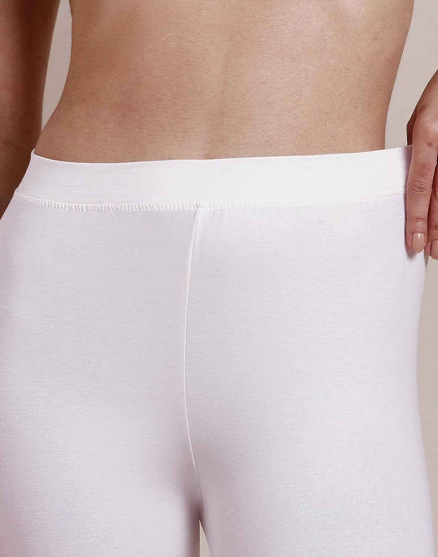 ANKLE LEGGINGS TWIN BIRDS PEARL WHITE E4441 080326LG - ELENTRA DESIGNS BY NIMI HEINS
