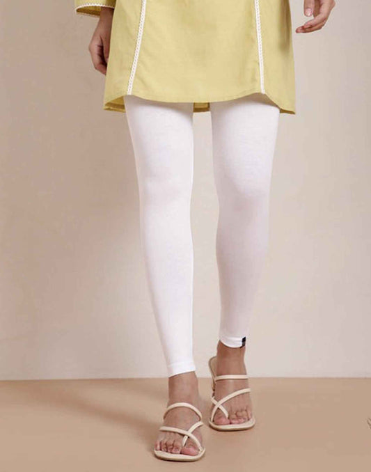 ANKLE LEGGINGS TWIN BIRDS PEARL WHITE E4441 080326LG - ELENTRA DESIGNS BY NIMI HEINS