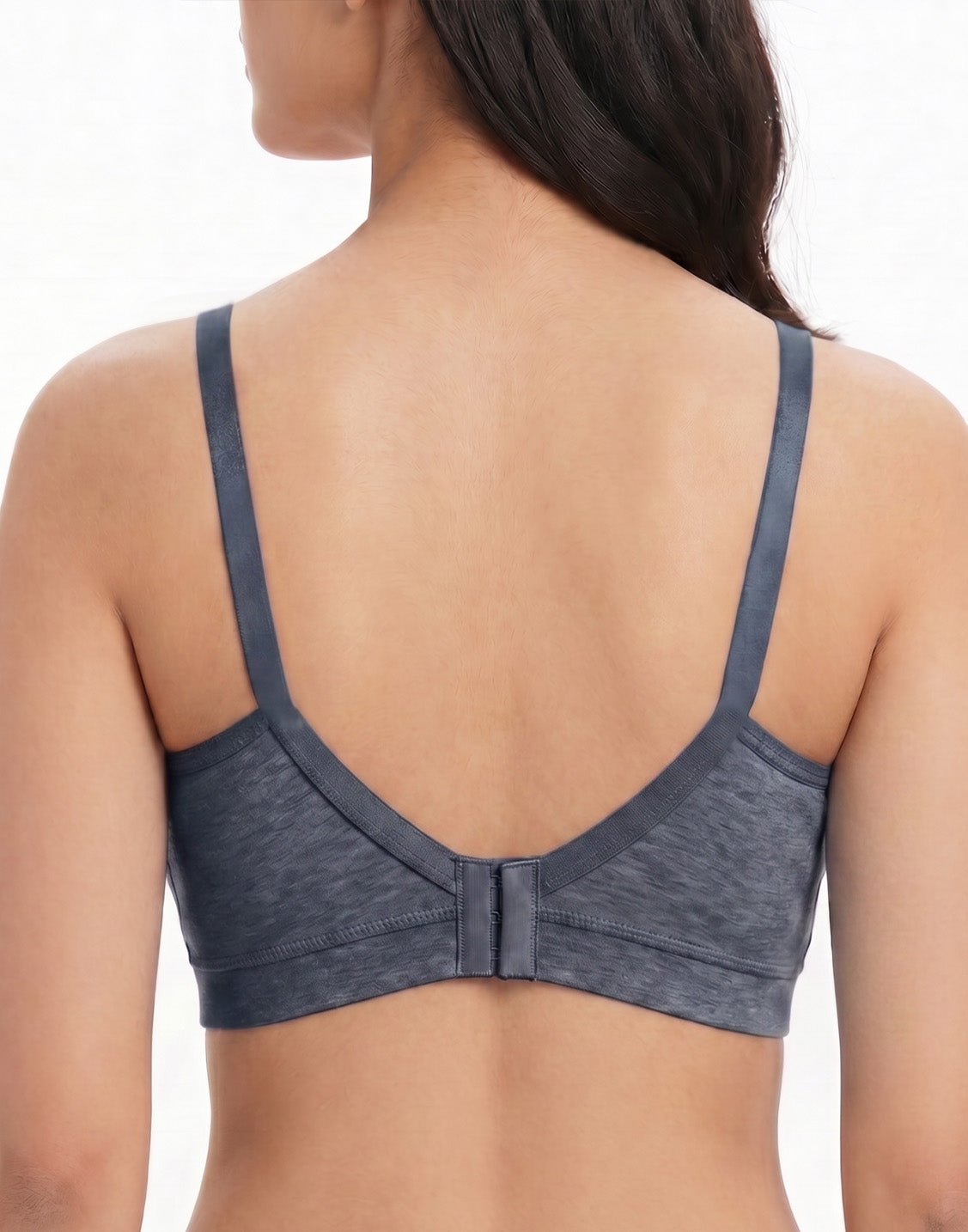 NON PADDED BRA BRIDA STYLE PLUS BLUISH CHARCOAL E5285 010626BR - ELENTRA DESIGNS BY NIMI HEINS