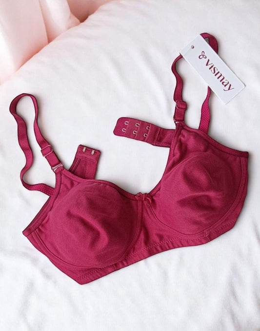 180525BR (E4351) VISMAY NON-PADDED BRA - B Red