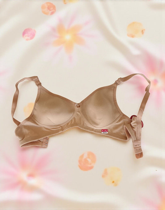 121025BR (E6077 - E6078) V-MAX SEMI PADDED BRA - Beige Skin