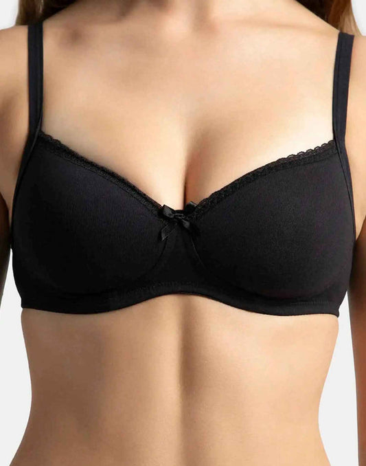 PADDED BRA JOCKEY BLACK E5256 040725BR