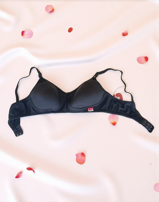 121025BR (E6077 - E6078) V-MAX SEMI PADDED BRA - Black