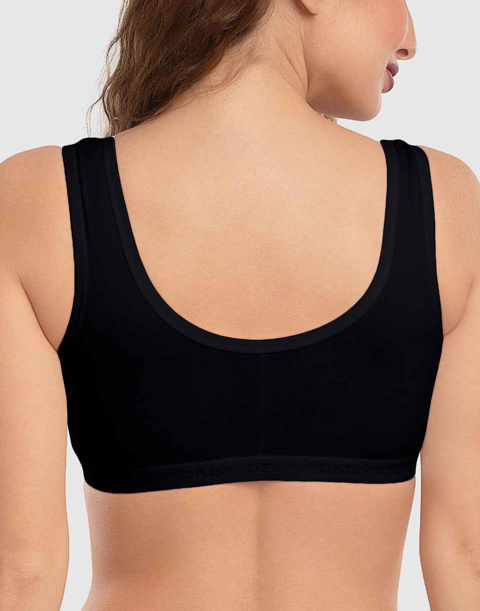 NON PADDED SPORTS BRA DAISY DEE LORA BLACK E2284 260526BR