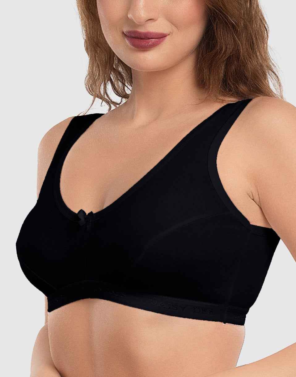NON PADDED SPORTS BRA DAISY DEE LORA BLACK E2284 260526BR