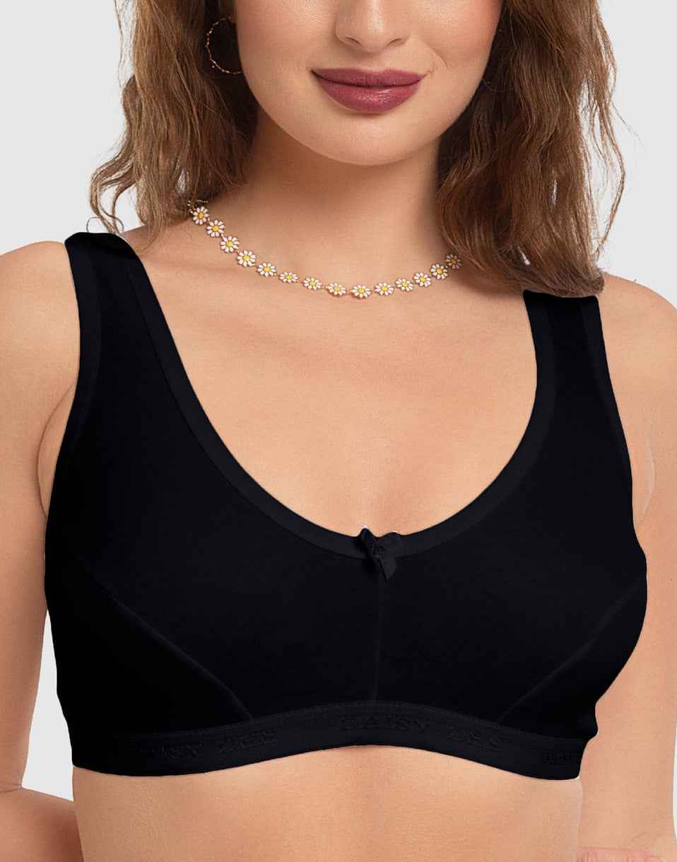 NON PADDED SPORTS BRA DAISY DEE LORA BLACK E2284 260526BR