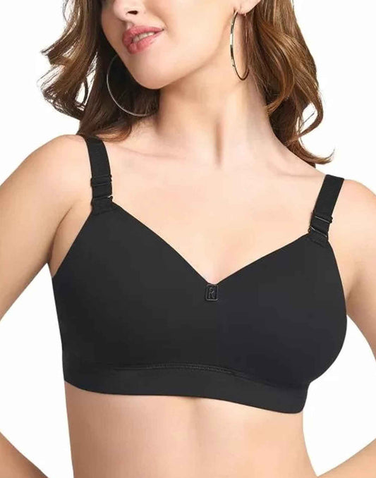 PADDED T-SHIRT BRA RIZA BESTIE BLACK E6775 200326BR - ELENTRA DESIGNS BY NIMI HEINS