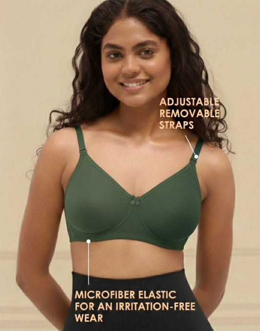 NON PADDED T-SHIRT BRA BLOSSOM MIXED BLACK FOREST E3006 280525BR