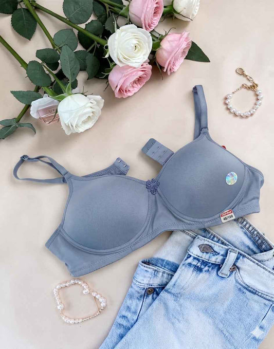 SEMI PADDED BRA V-MAX BLUISH GRAY E7012-7013 310526BR
