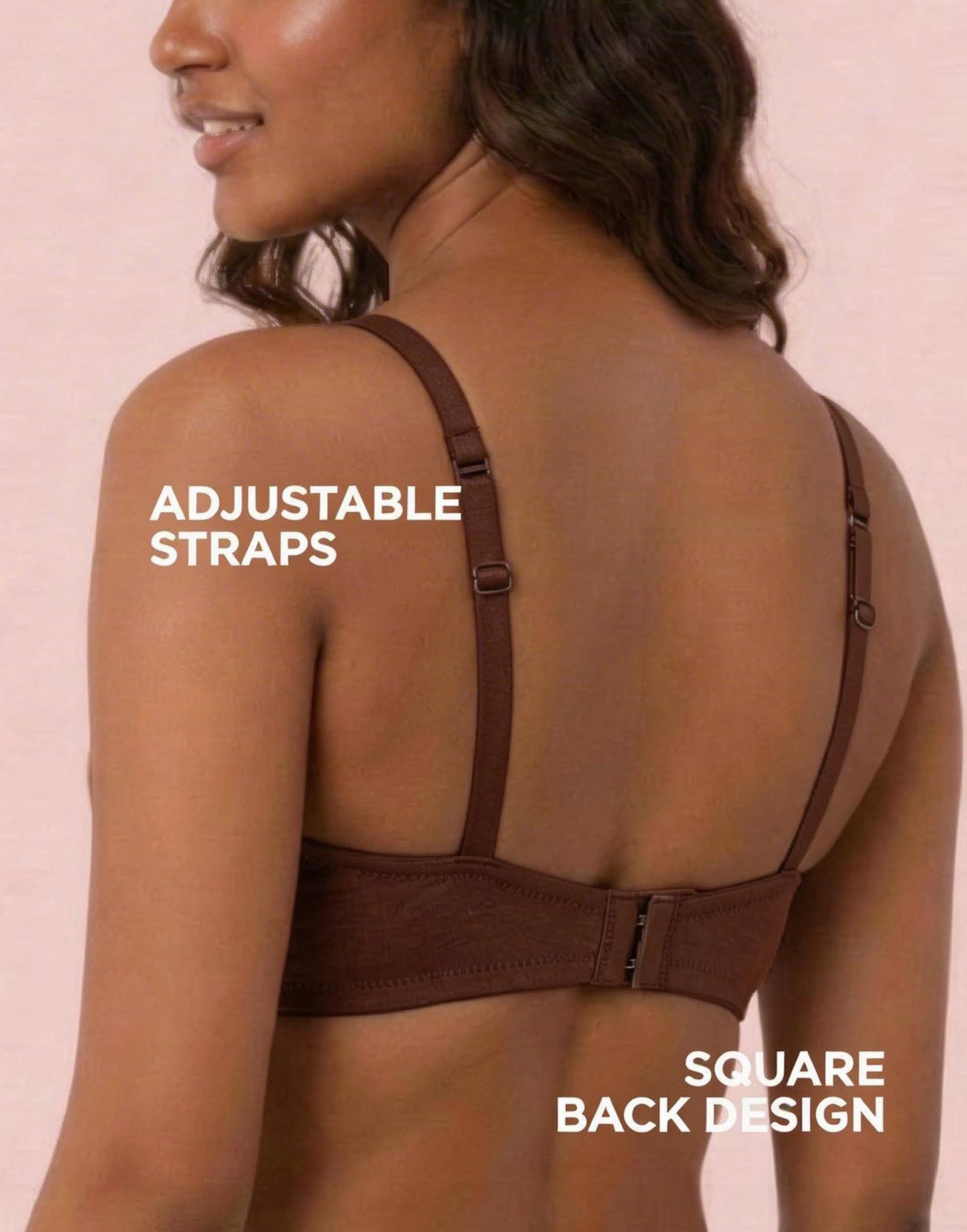 SEMI PADDED BRA BLOSSOM BELOVED PAD BROWN E3010 210626BR