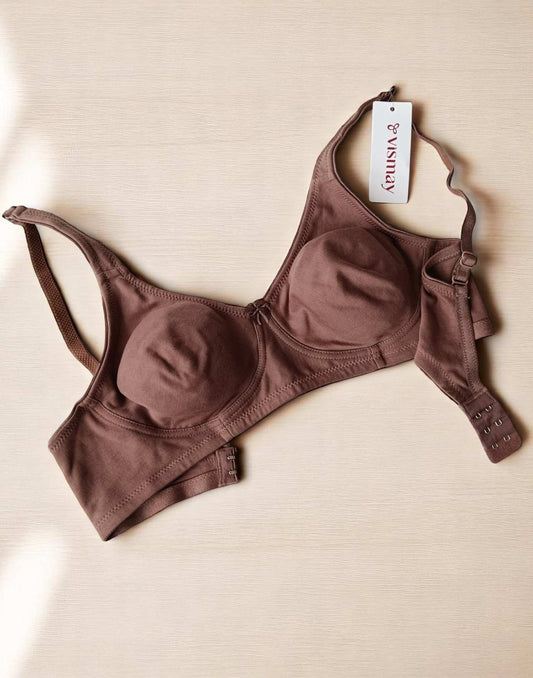 200525BR (E4352) VISMAY NON-PADDED BRA - Brown