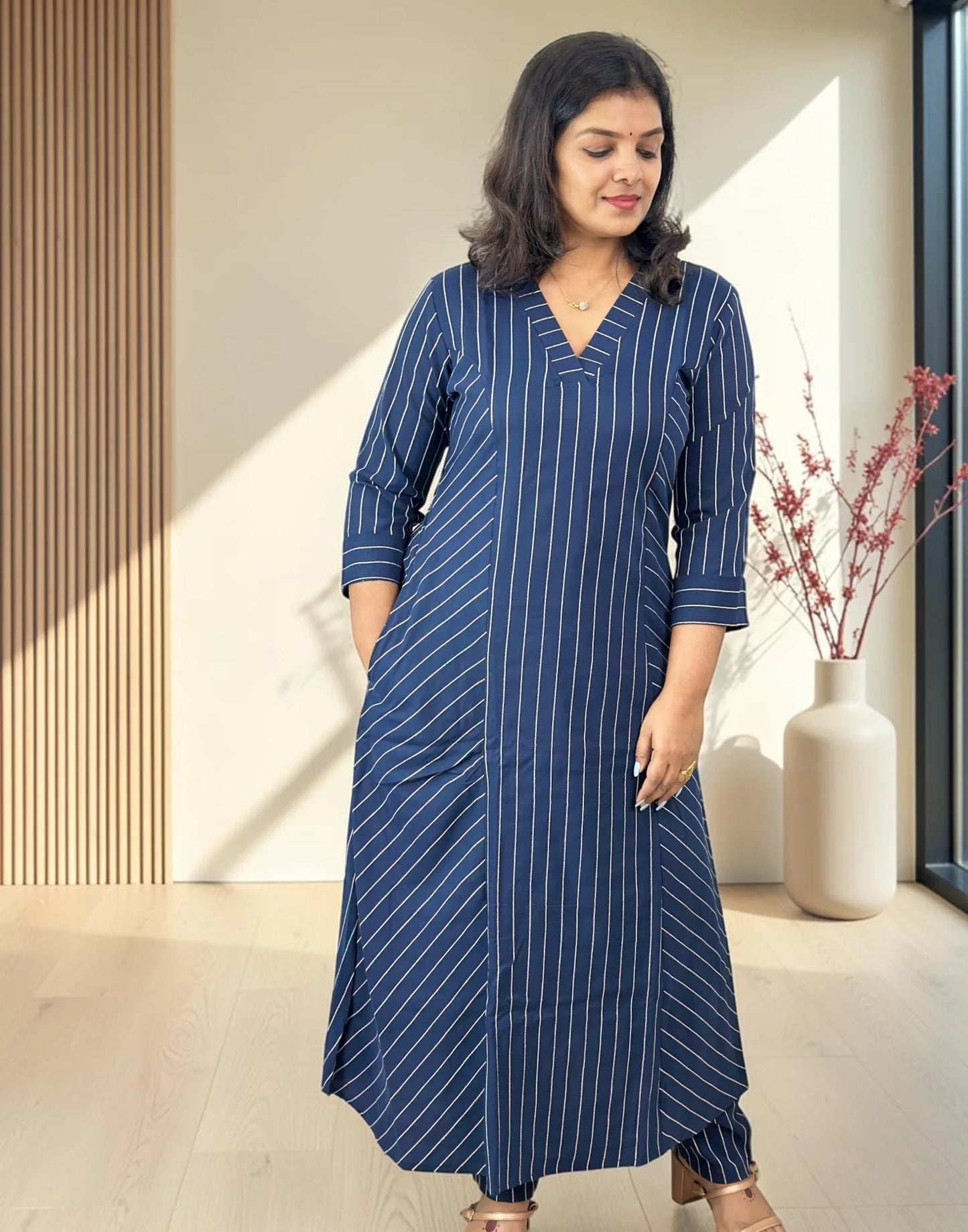 CO-ORD SET DARK BLUE E7365 071026CS - ELENTRA DESIGNS BY NIMI HEINS