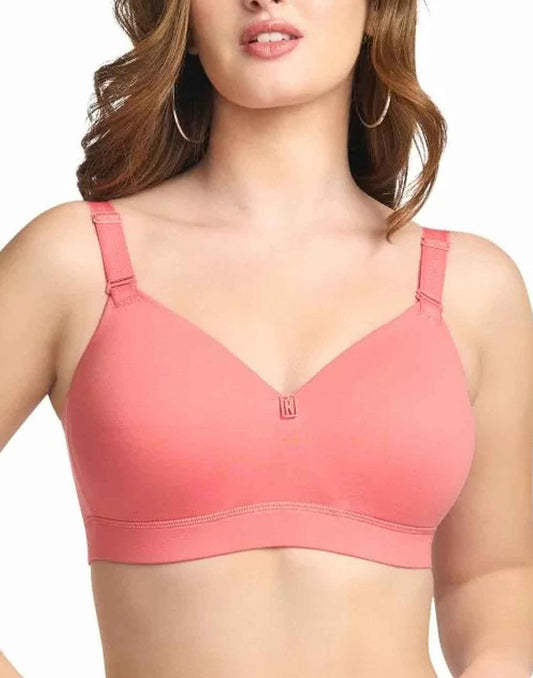 PADDED T-SHIRT BRA RIZA BESTIE CORAL E6775 200326BR - ELENTRA DESIGNS BY NIMI HEINS