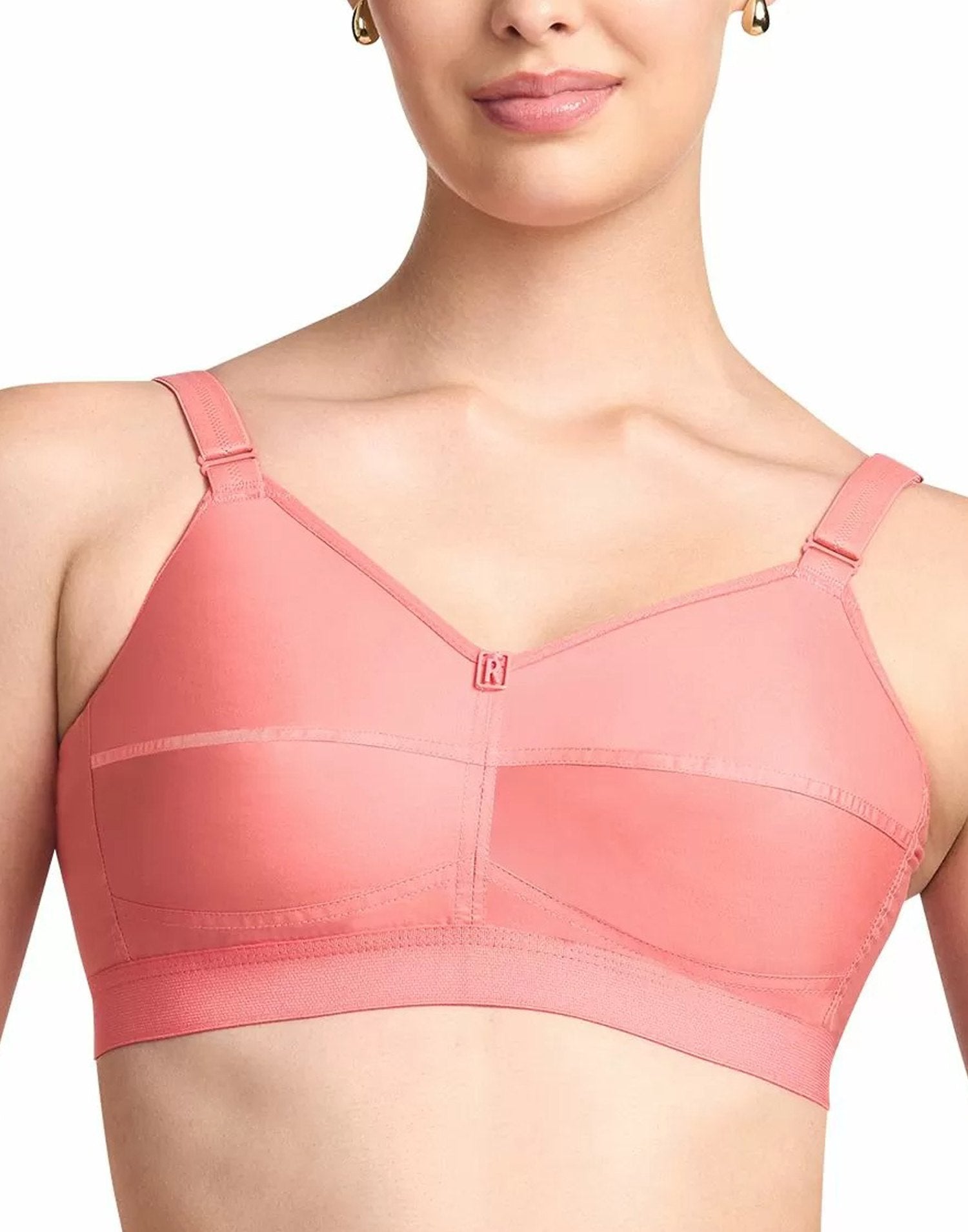 NON PADDED BRA RIZA COTTON FIT KORAL E6776 280226BR - ELENTRA DESIGNS BY NIMI HEINS