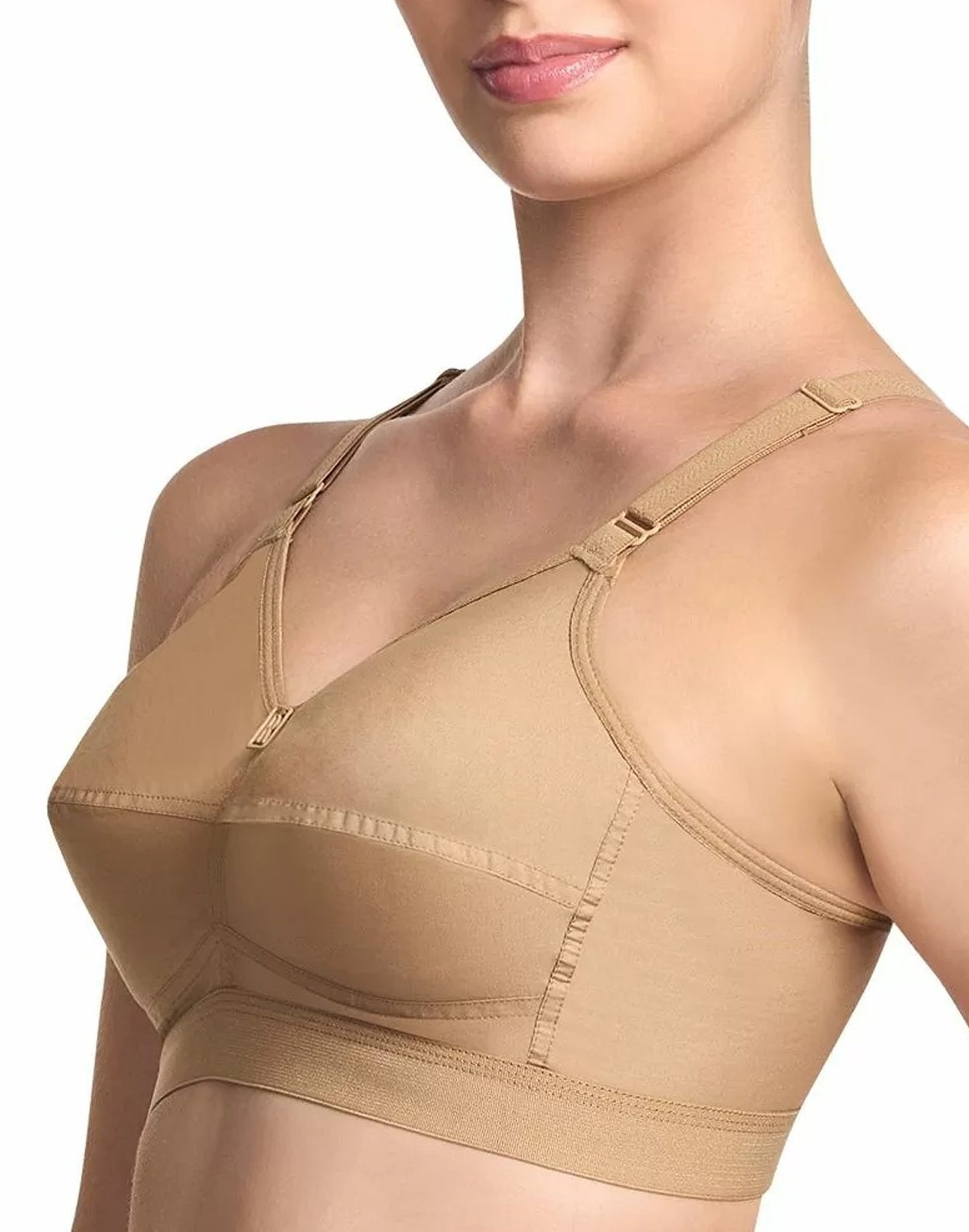 NON PADDED BRA RIZA COTTON FIT NUDE E6776 250226BR - ELENTRA DESIGNS BY NIMI HEINS