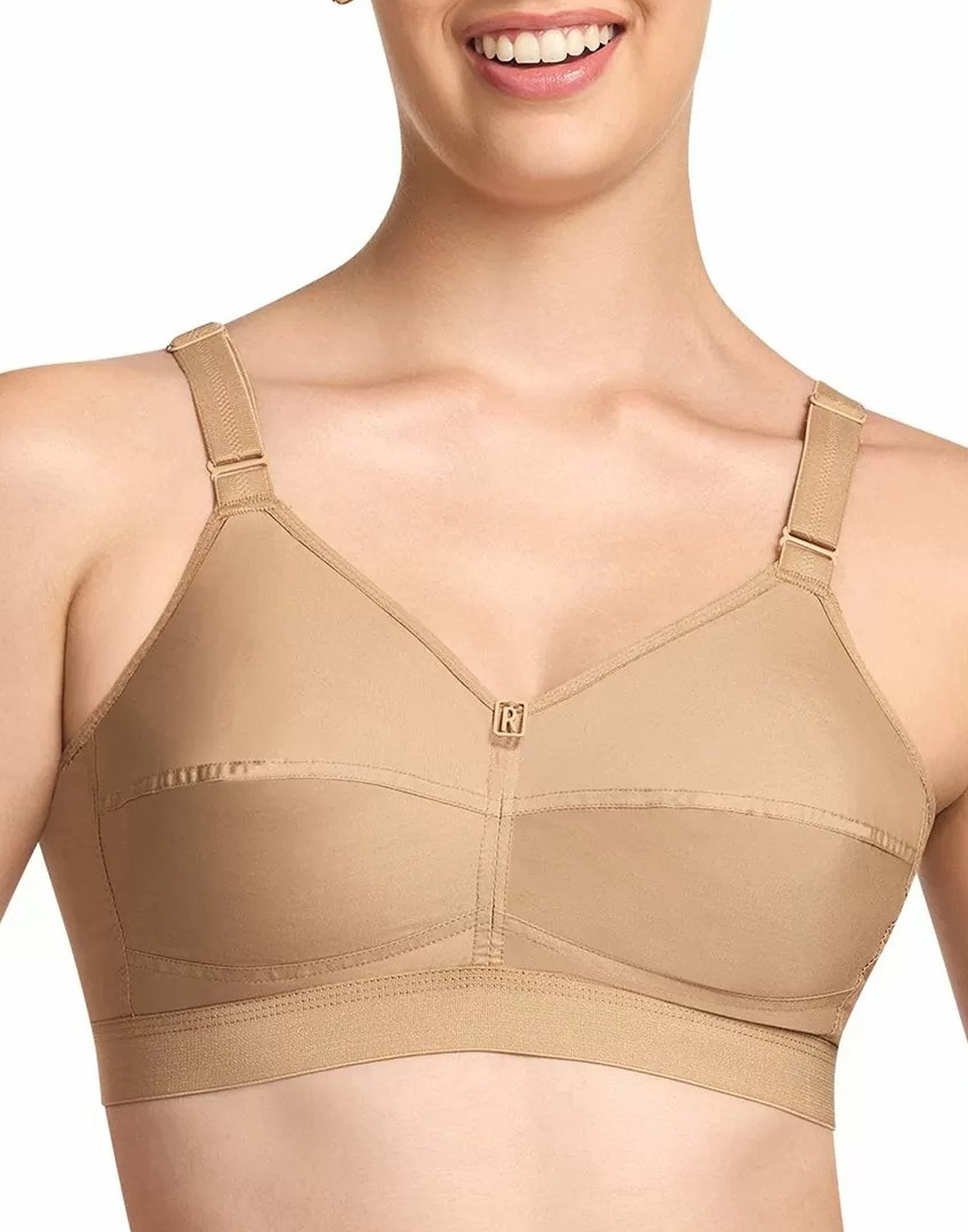 NON PADDED BRA RIZA COTTON FIT NUDE E6776 250226BR - ELENTRA DESIGNS BY NIMI HEINS