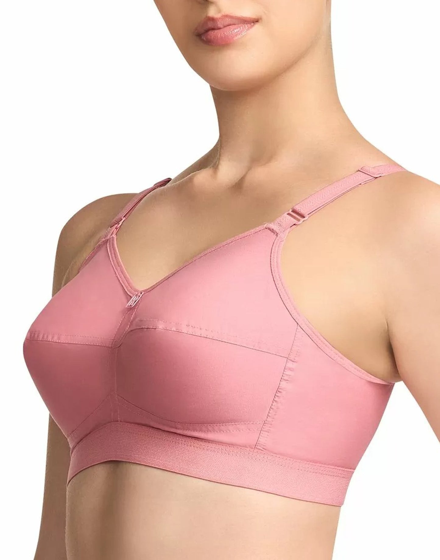 NON PADDED BRA RIZA COTTON FIT ROSE GOLD E6776 250226BR - ELENTRA DESIGNS BY NIMI HEINS