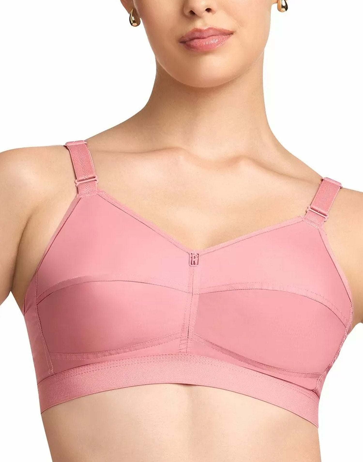 NON PADDED BRA RIZA COTTON FIT ROSE GOLD E6776 250226BR - ELENTRA DESIGNS BY NIMI HEINS