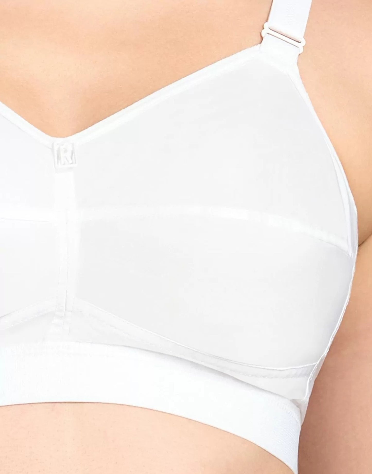 NON PADDED BRA RIZA COTTON FIT WHITE E6776 280226BR - ELENTRA DESIGNS BY NIMI HEINS