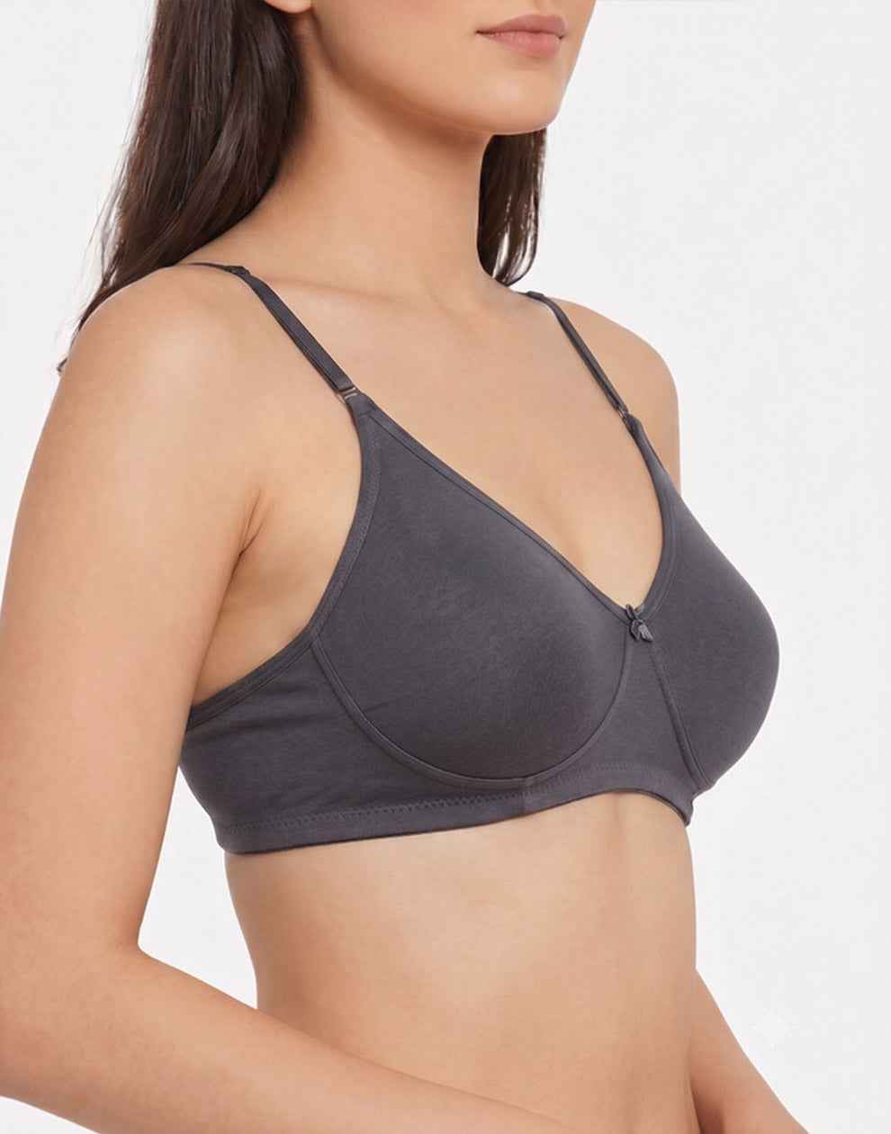 NON PADDED BRA BRIDA MONICA DARK GRAY E6444 220925BR