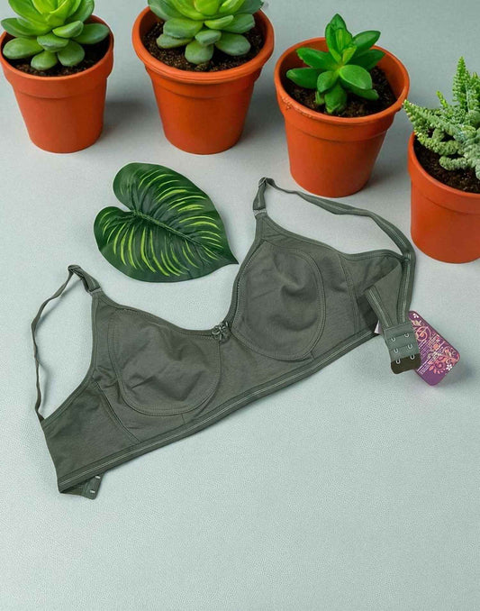 100725BR (E5252) DAISY DEE RIYA NON PADDED BRA - D Green