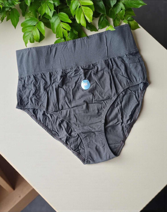 190925PS (E6433-E6435) BLOSSOM TUMMY TUCKER PANTIES - Dark Gray