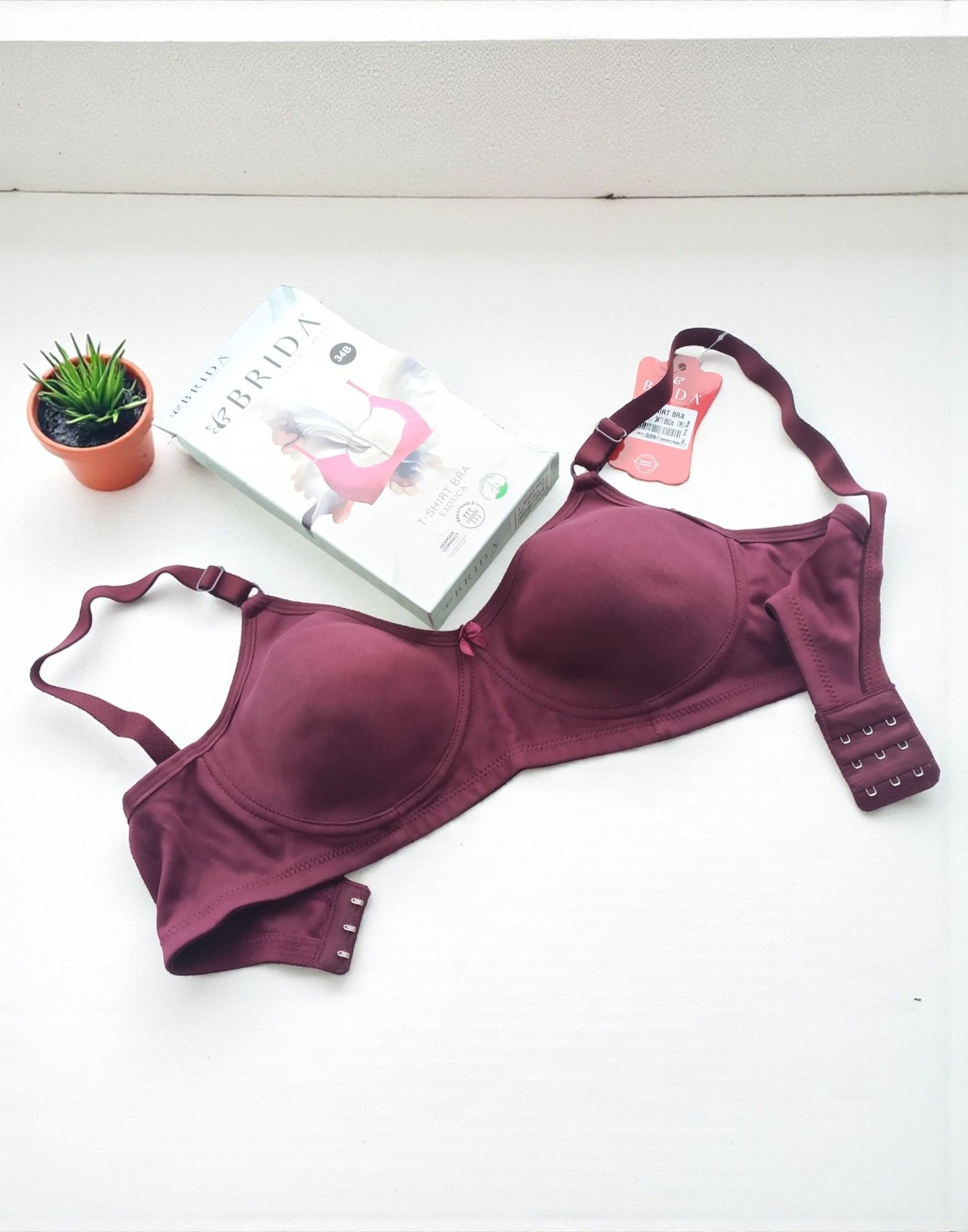 180925BR (E6445) BRIDA T-Shirt BRA - Dark Purple