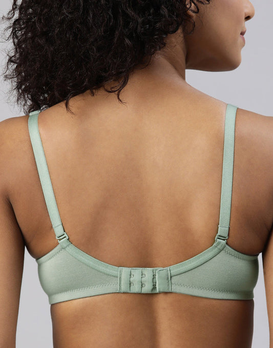 NON PADDED T-SHIRT BRA BLOSSOM ELEGANT ICEBERG GREEN E3004 210626BR