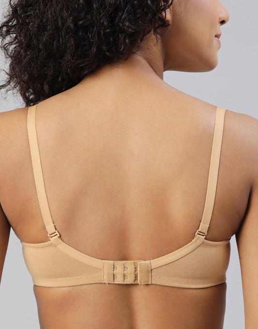 NON PADDED T-SHIRT BRA BLOSSOM ELEGANT SKIN E3004 210626BR - ELENTRA DESIGNS BY NIMI HEINS