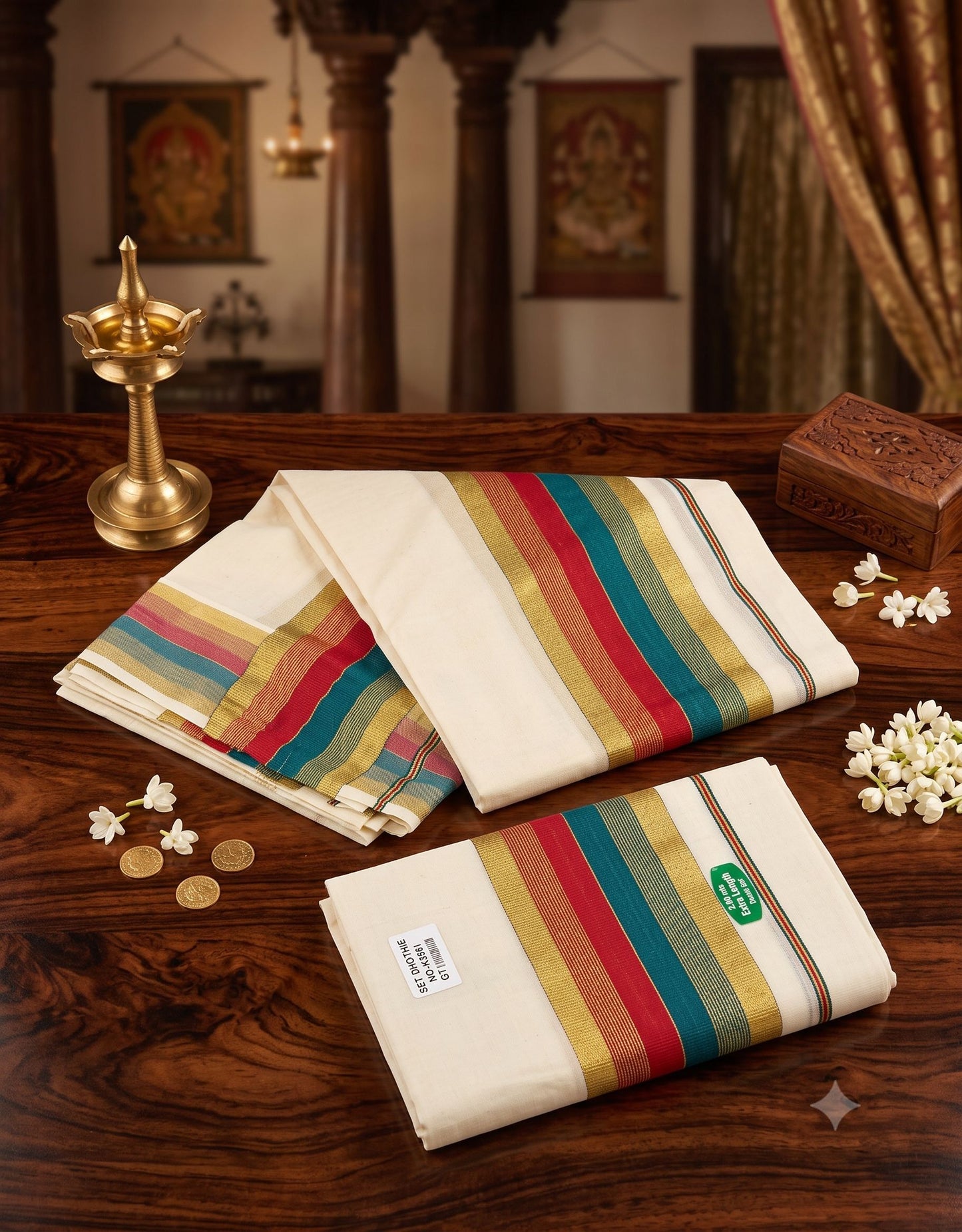 SET MUNDU RED n RAMA GREEN E7219 090926SM