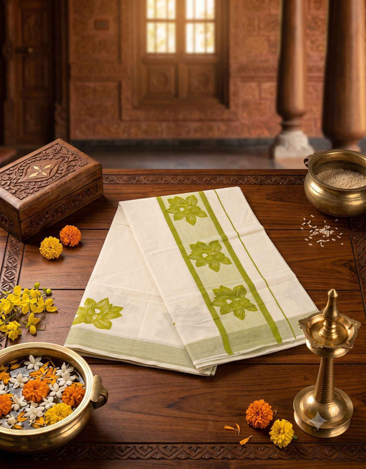SET SAREE APPLE GREEN E7225 090926SS