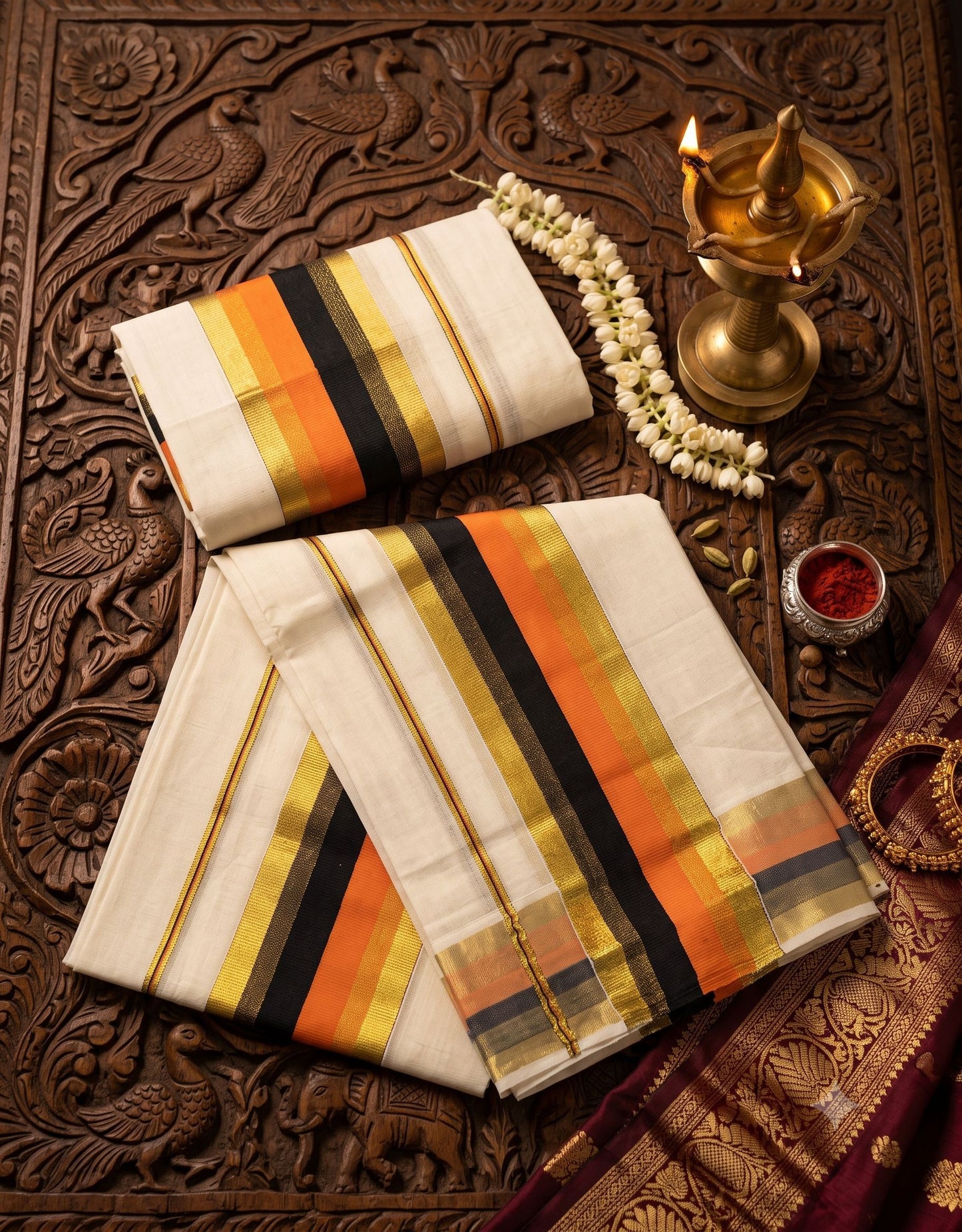SET MUNDU ORANGE n BLACK E7265 090926SM