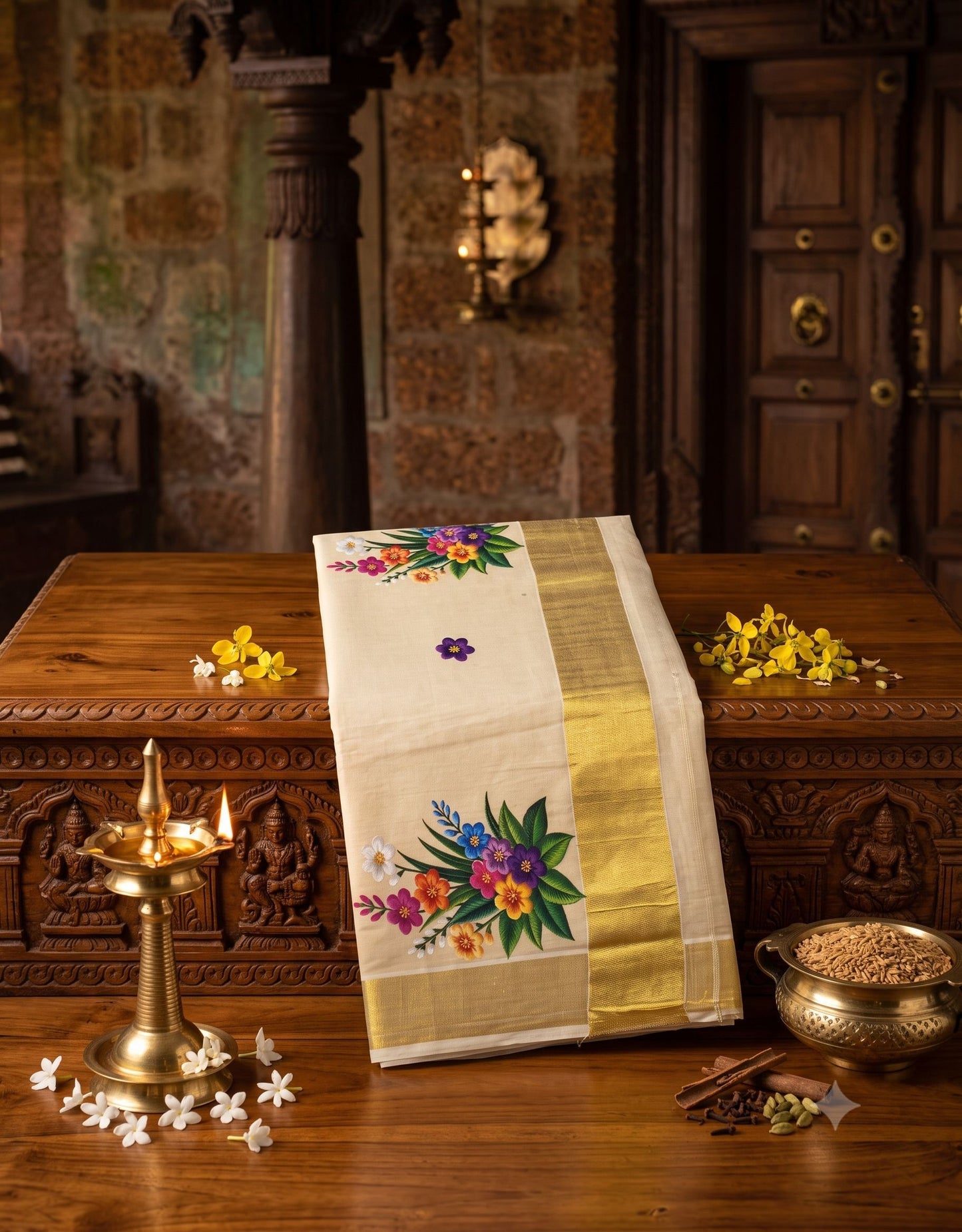 SET SAREE GOLDEN TISSUE E7267 090926SS