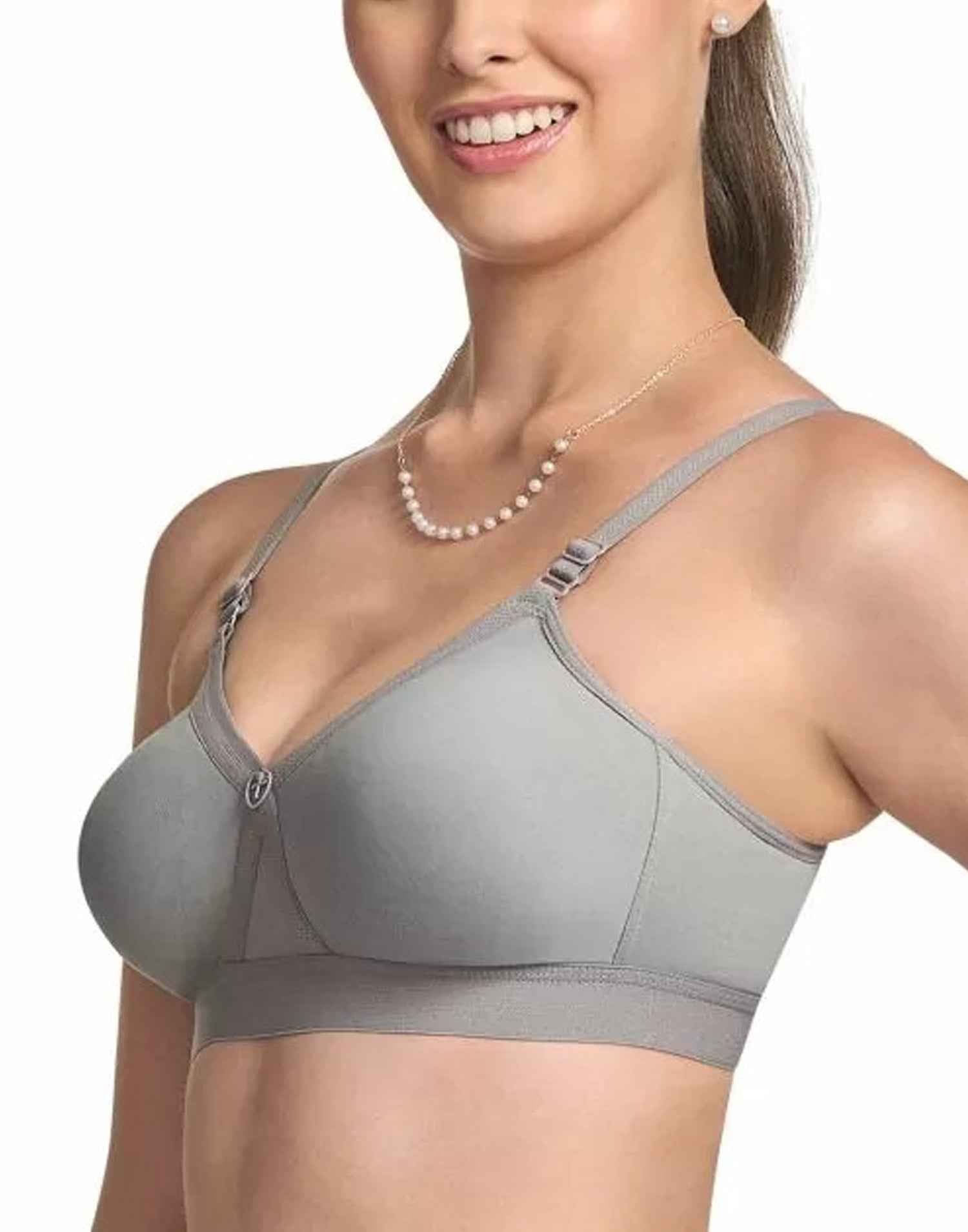 NON PADDED T-SHIRT BRA RIZA ALPA GRAY E6831 160326BR