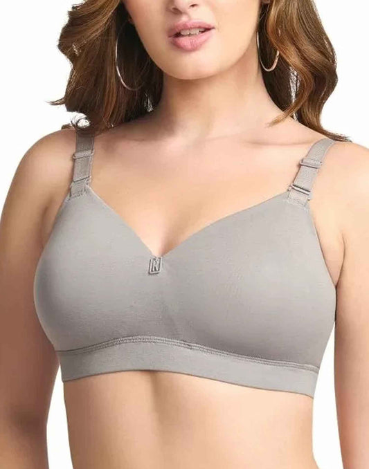 PADDED T-SHIRT BRA RIZA BESTIE GRAY E6775 200326BR - ELENTRA DESIGNS BY NIMI HEINS