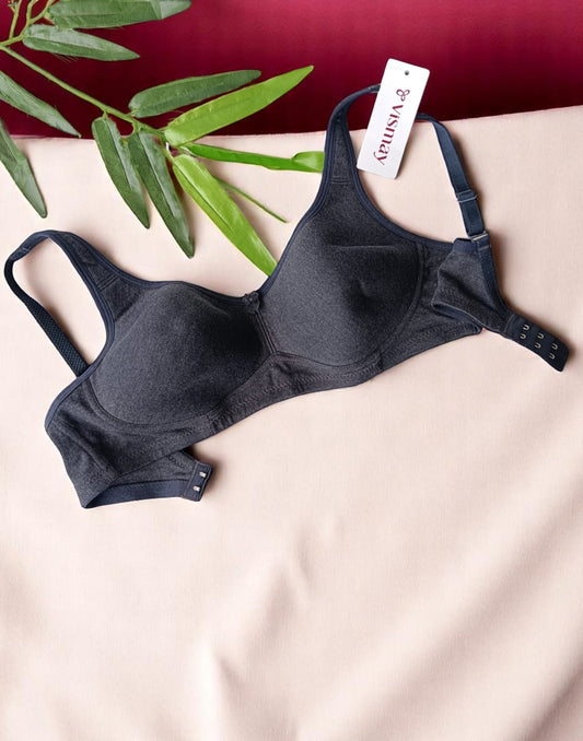 170525BR (E4353) VISMAY NON-PADDED BRA - Gray Melang