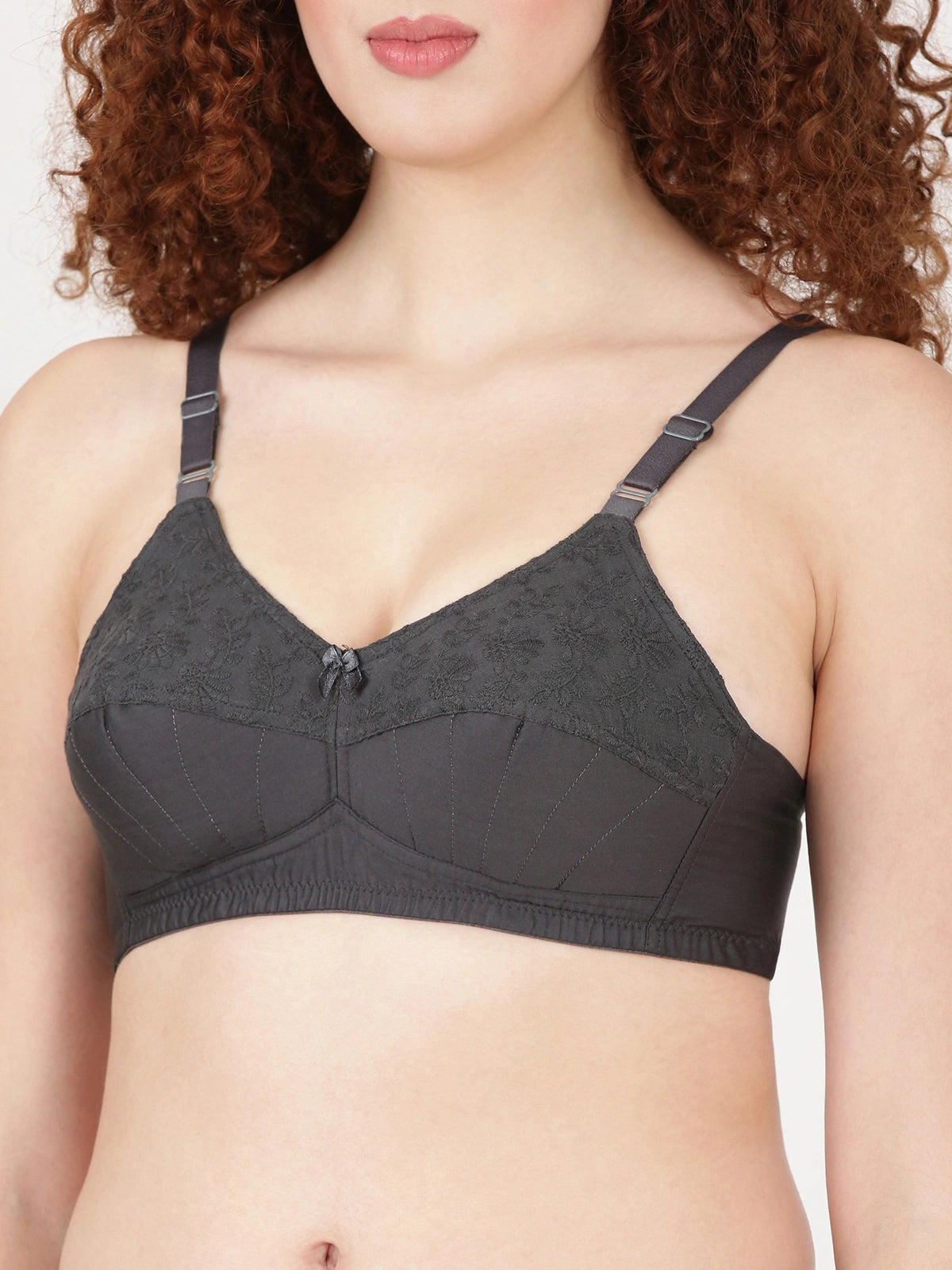 NON PADDED BRA BLOSSOM HAKO LIFT CARBON E3191 210626BR