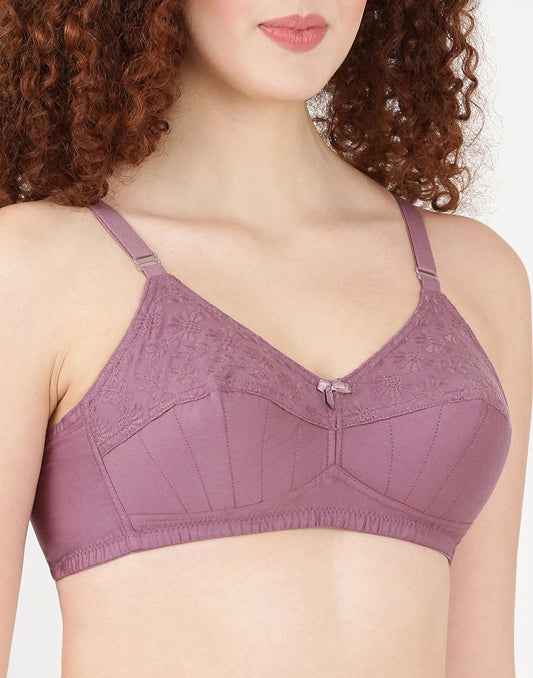 NON PADDED BRA BLOSSOM HAKO LIFT MAUVE E3191 210626BR - ELENTRA DESIGNS BY NIMI HEINS