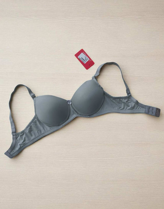 270725BR (E4139) POOJA RAGINI PADDED BRA - Silver Gray