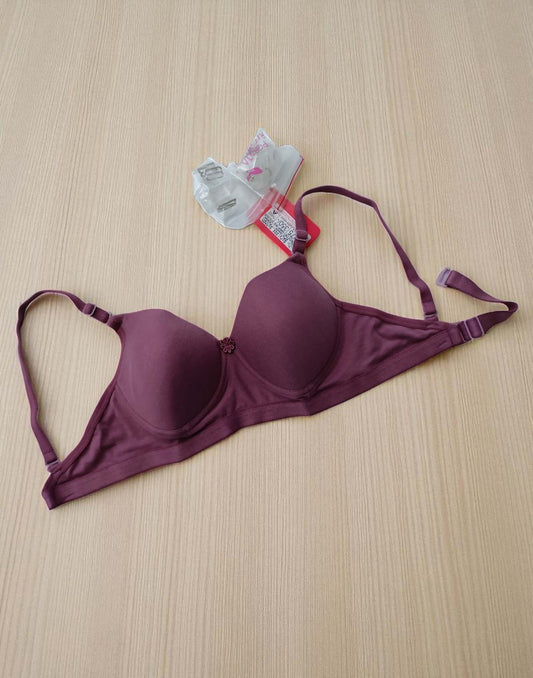 270725BR (E4138) POOJA RAGINI BACKLESS PADDED BRA - Onion Pink