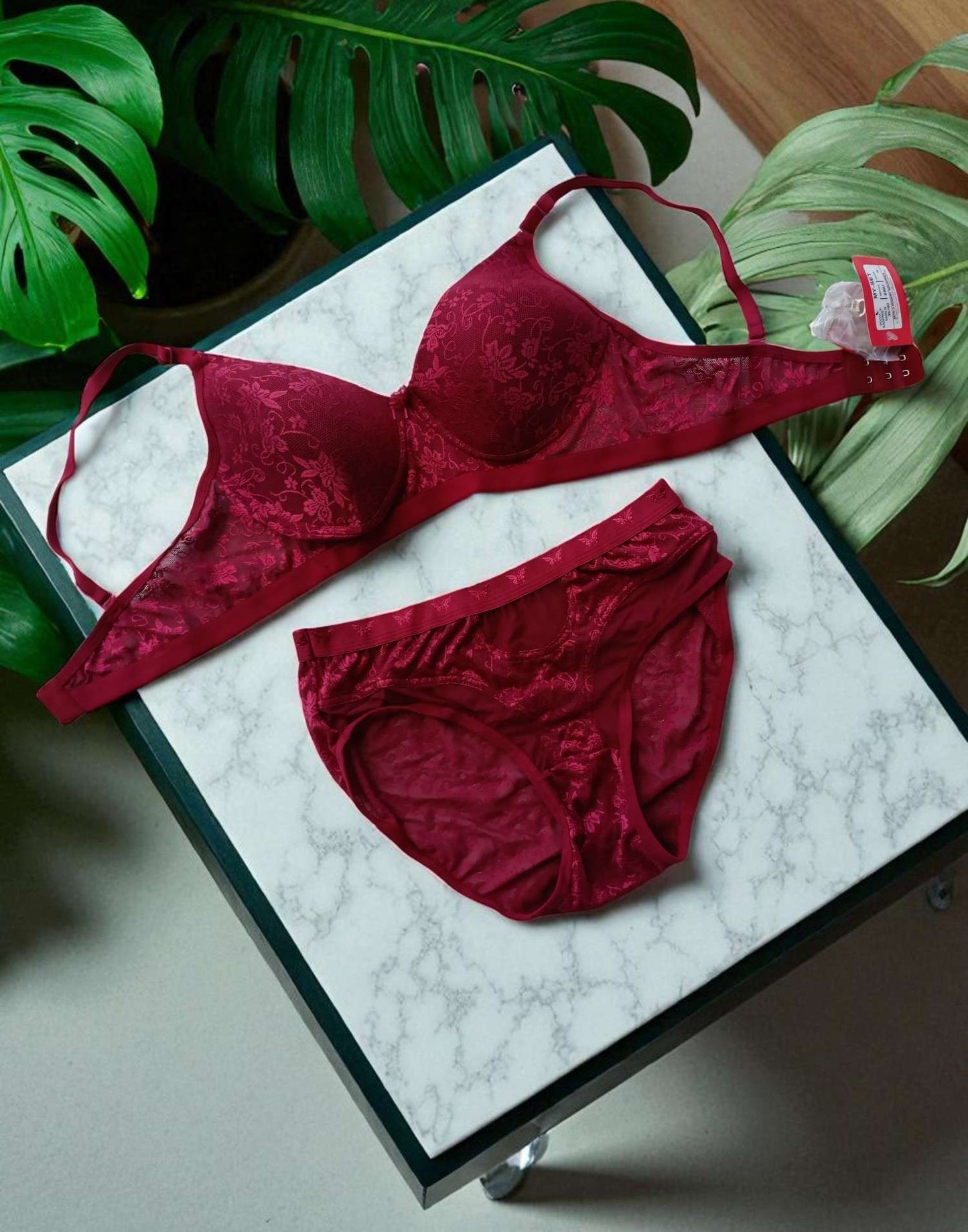 270725BR (E4238) POOJA RAGINI INNER COMBO - Maroon