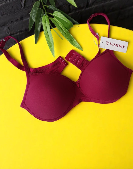 150525BR (E4356) VISMAY PADDED BRA - B Red