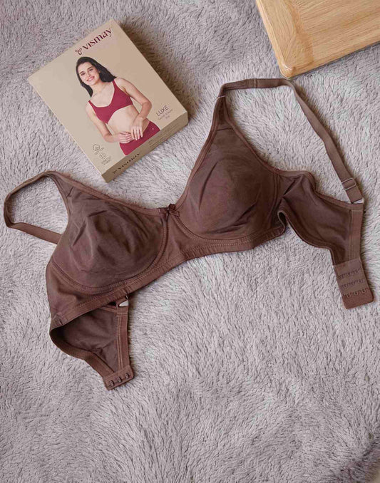 170525BR (E4354) VISMAY NON-PADDED BRA - Brown
